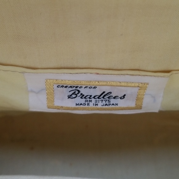 Vintage Mid Century Bradlees Yellow Straw Beaded Bag Made in Japan - Picture 9 of 11